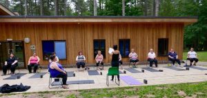 HOOP Bootcamp Weekend, January 2017: members learn about low impact exercise!